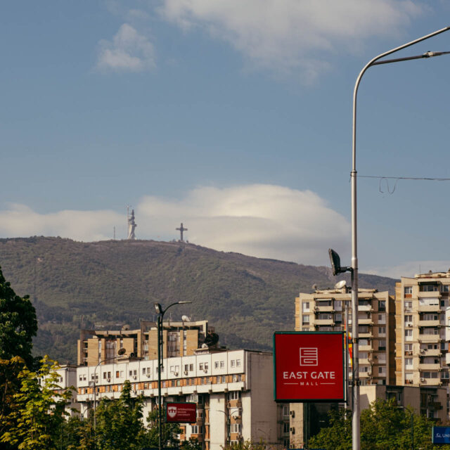 millenium cross and aec telecommunication tower by robert mangelmann | 20230430skopje_044