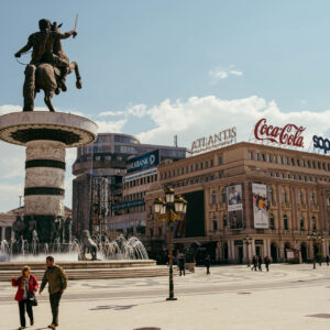 main square of skopje by robert mangelmann | 20230430skopje_145