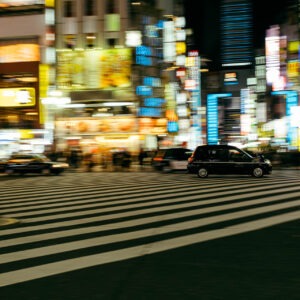 crosswalk pan shot iii by robert mangelmann | 20231124tokyo_0437