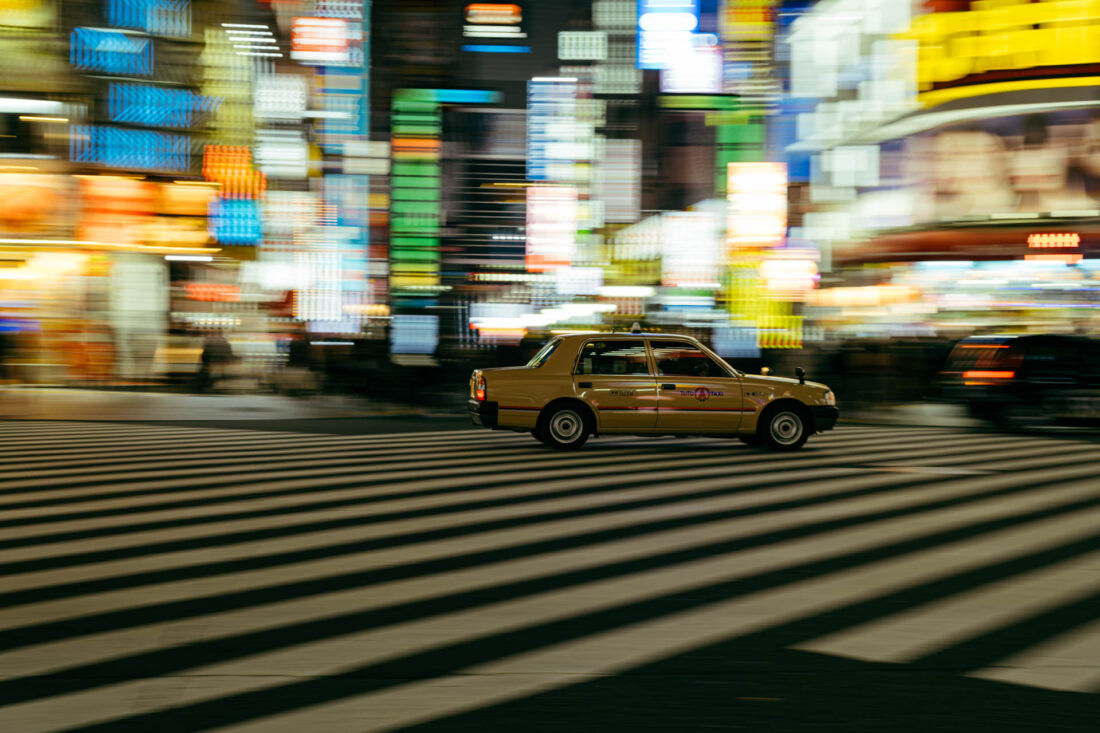 crosswalk pan shot iv by robert mangelmann | 20231124tokyo_0502