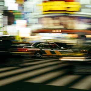 crosswalk pan shot vi by robert mangelmann | 20231124tokyo_0524