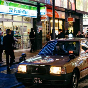 reflections on cabs iv by robert mangelmann | 20231124tokyo_0896