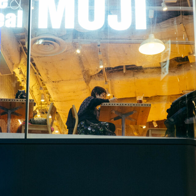 dinner at muji by robert mangelmann | 20231127tokyo_359